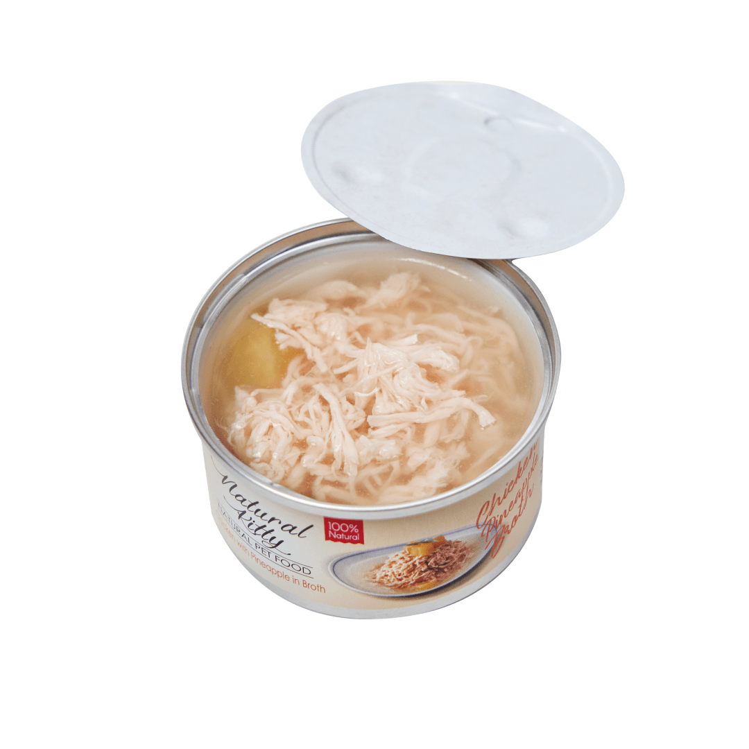 Kurczak z ananasem w bulionie